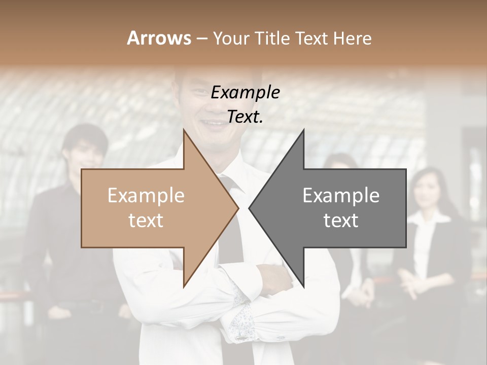 Executive Man Coworkers PowerPoint Template