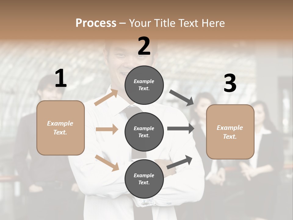 Executive Man Coworkers PowerPoint Template