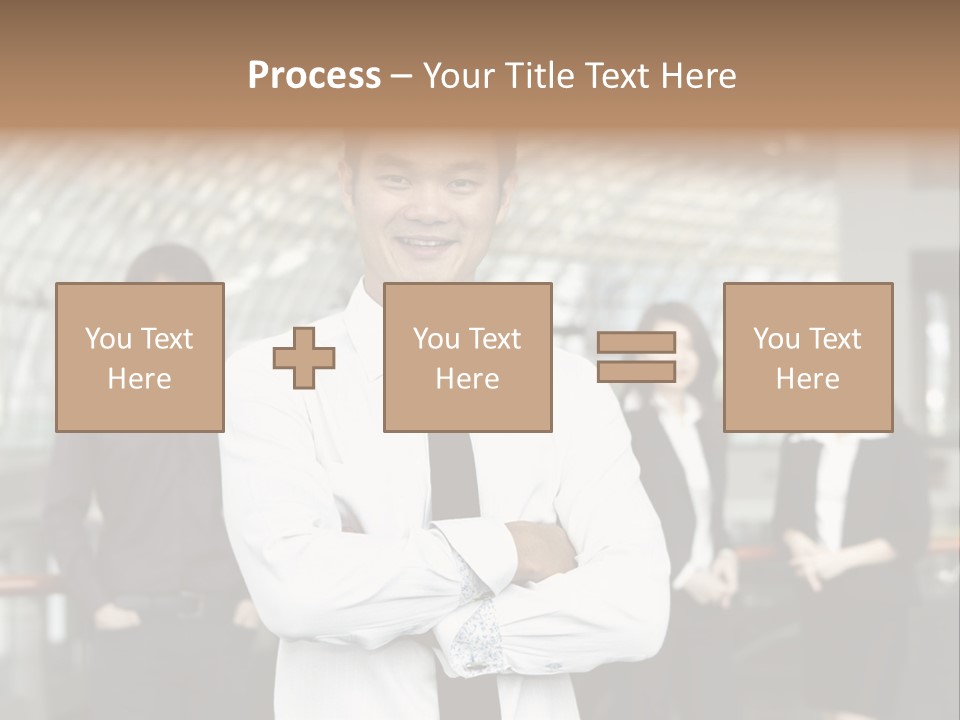 Executive Man Coworkers PowerPoint Template