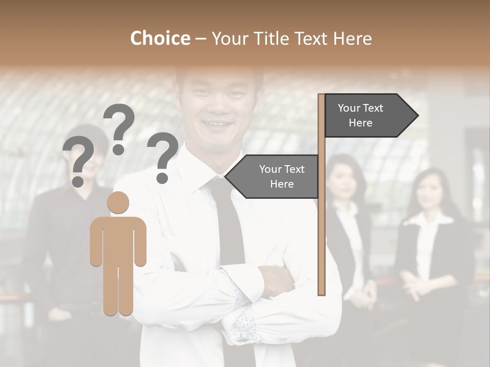 Executive Man Coworkers PowerPoint Template