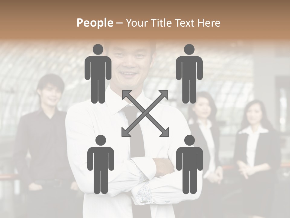 Executive Man Coworkers PowerPoint Template