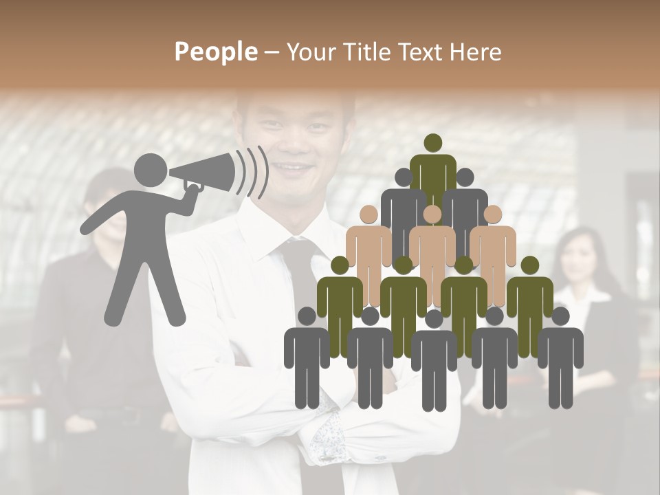 Executive Man Coworkers PowerPoint Template