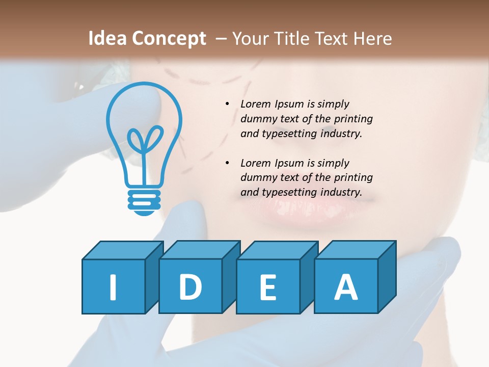 Isolated Body Cute PowerPoint Template