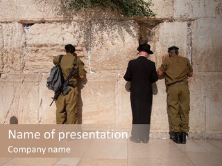Military Holy Land Landmark PowerPoint Template