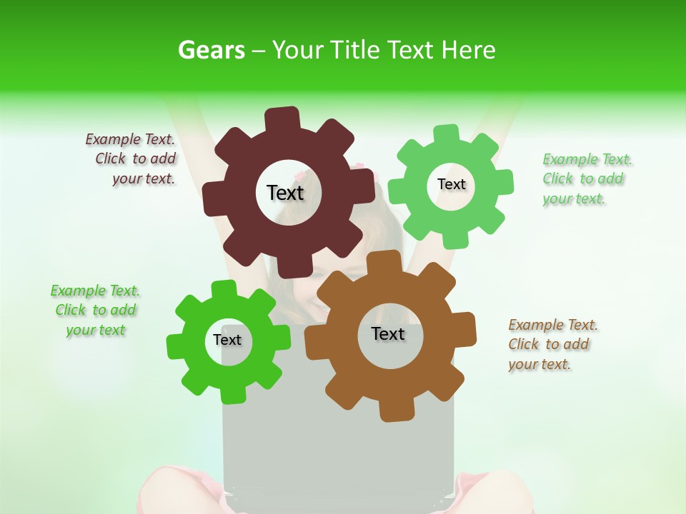 Computer Cheerful Outdoor PowerPoint Template