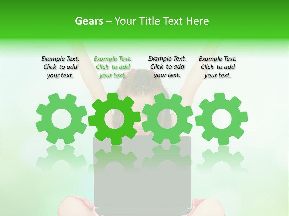 Computer Cheerful Outdoor PowerPoint Template