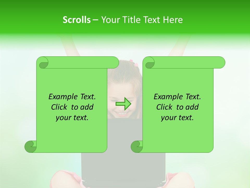 Computer Cheerful Outdoor PowerPoint Template