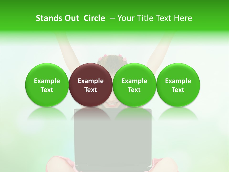 Computer Cheerful Outdoor PowerPoint Template