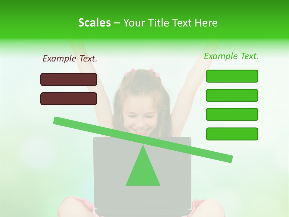 Computer Cheerful Outdoor PowerPoint Template