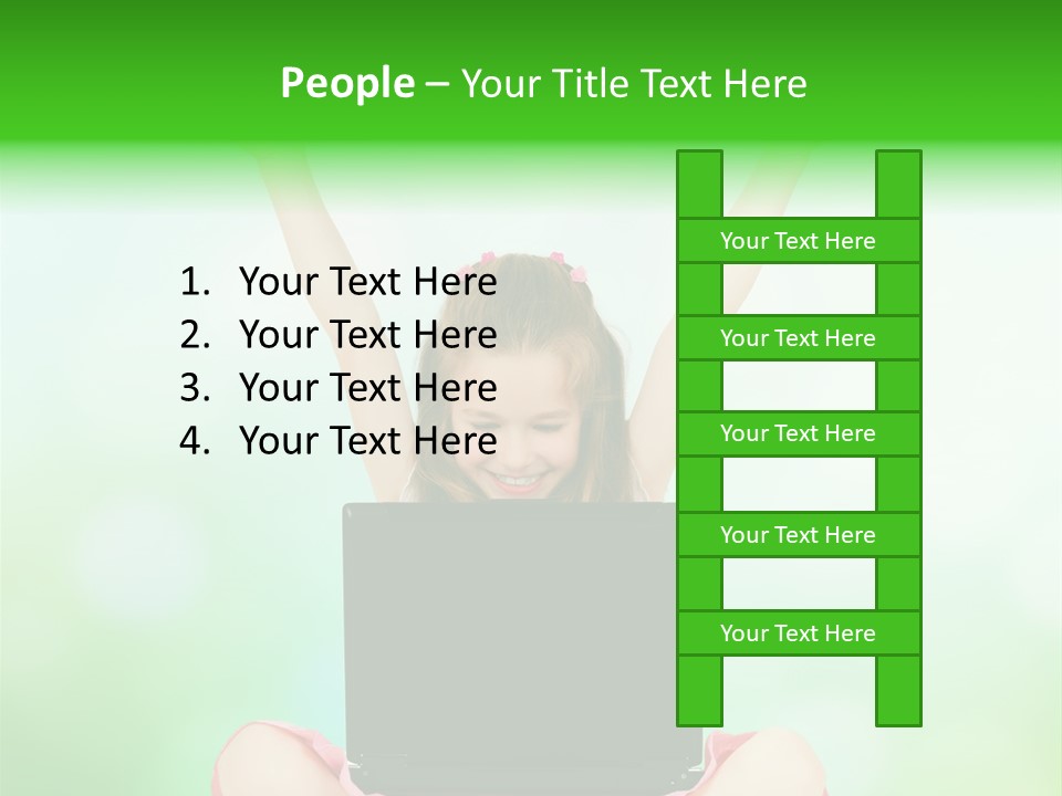 Computer Cheerful Outdoor PowerPoint Template