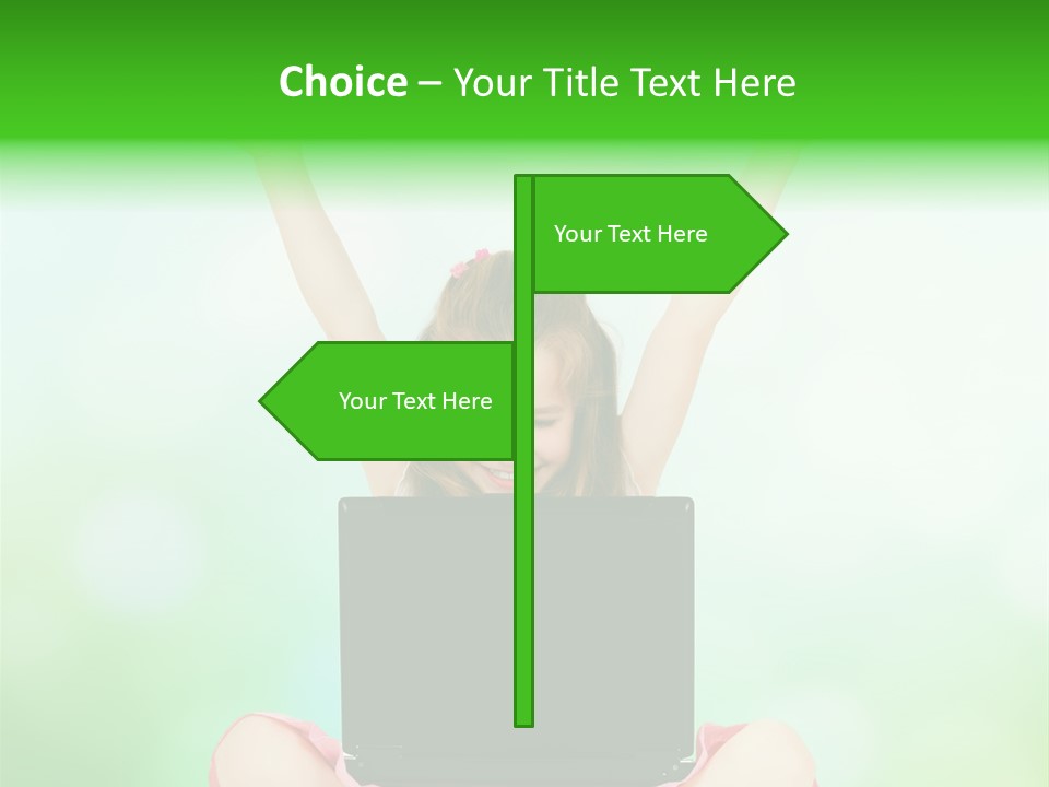 Computer Cheerful Outdoor PowerPoint Template