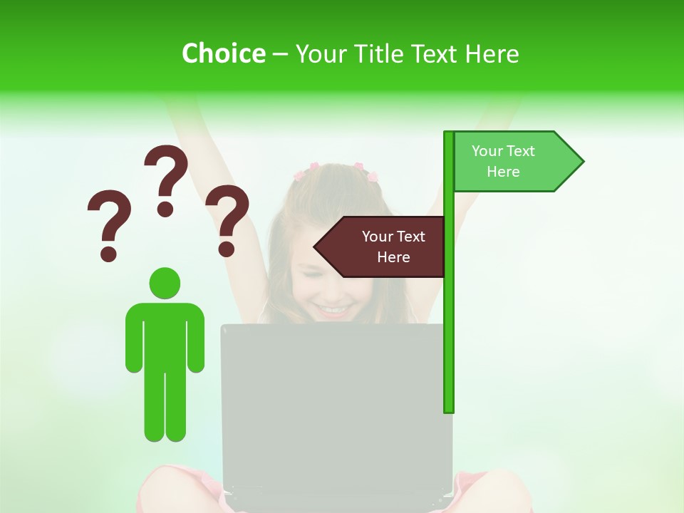 Computer Cheerful Outdoor PowerPoint Template