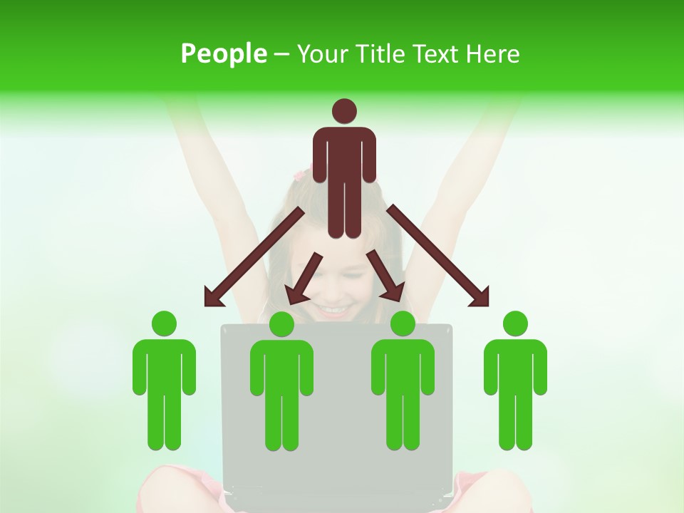 Computer Cheerful Outdoor PowerPoint Template