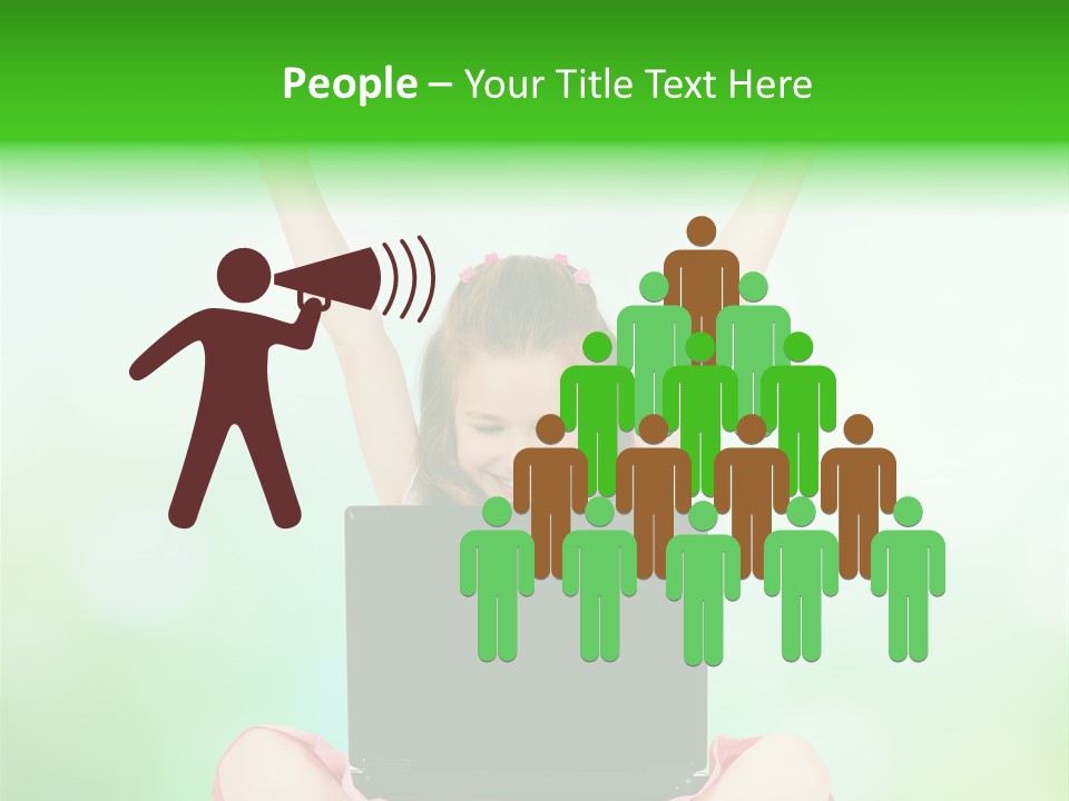 Computer Cheerful Outdoor PowerPoint Template