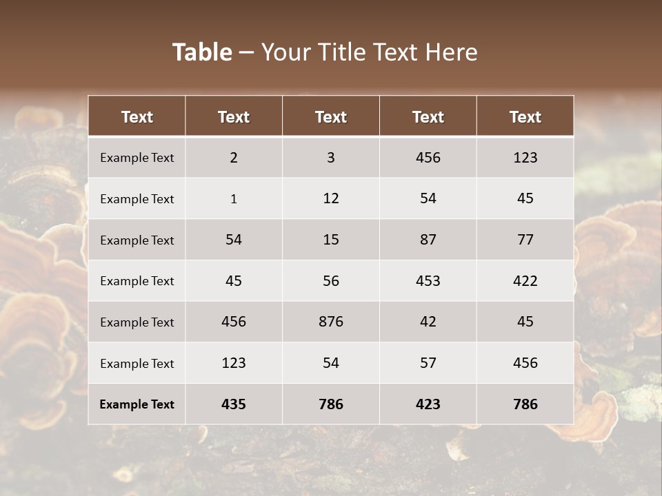 Wet Medicinal Mushroom Chinese Medicine PowerPoint Template