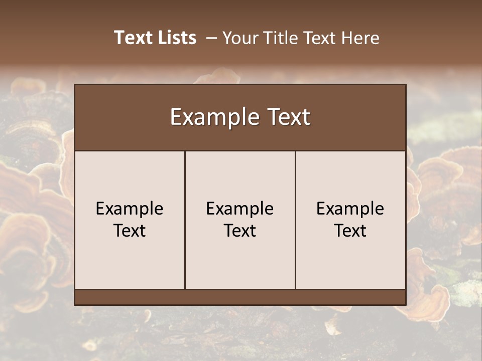 Wet Medicinal Mushroom Chinese Medicine PowerPoint Template