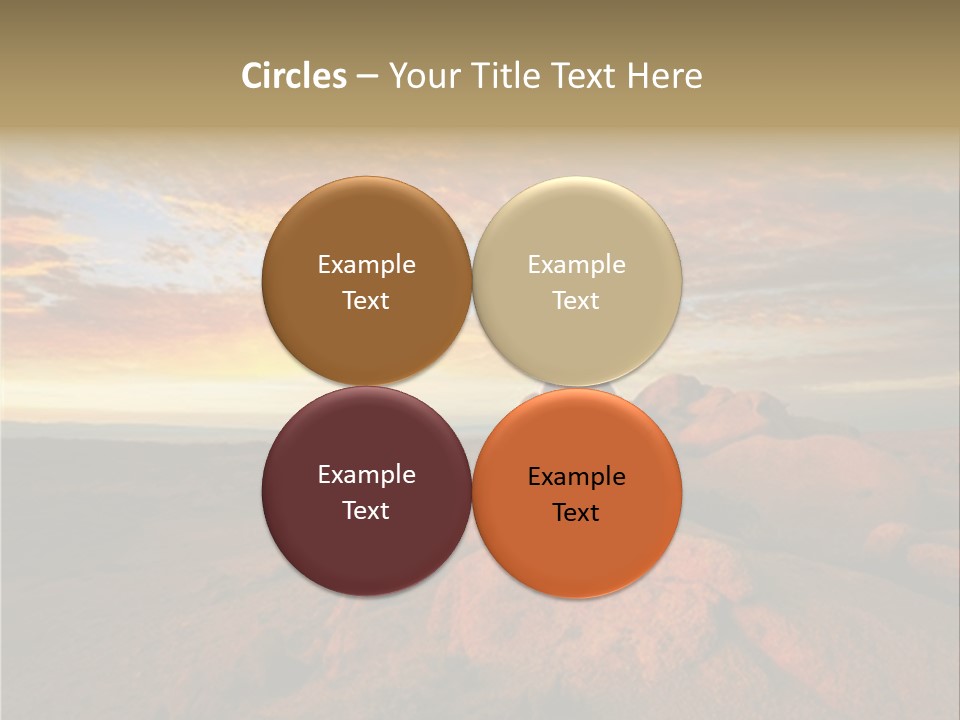 Drought Dawn Rock PowerPoint Template