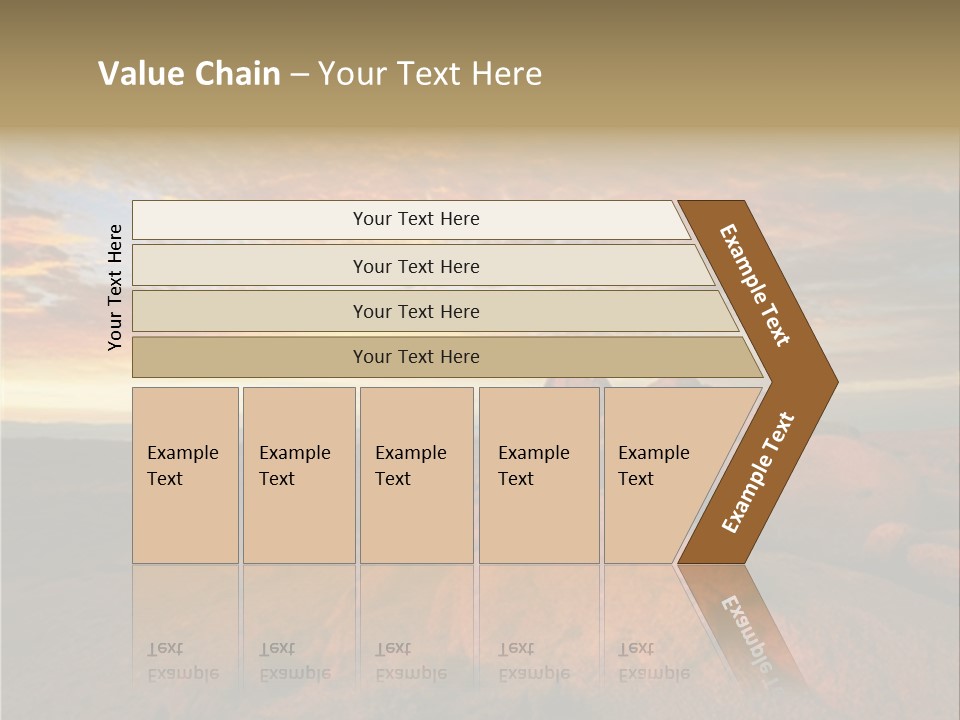 Drought Dawn Rock PowerPoint Template