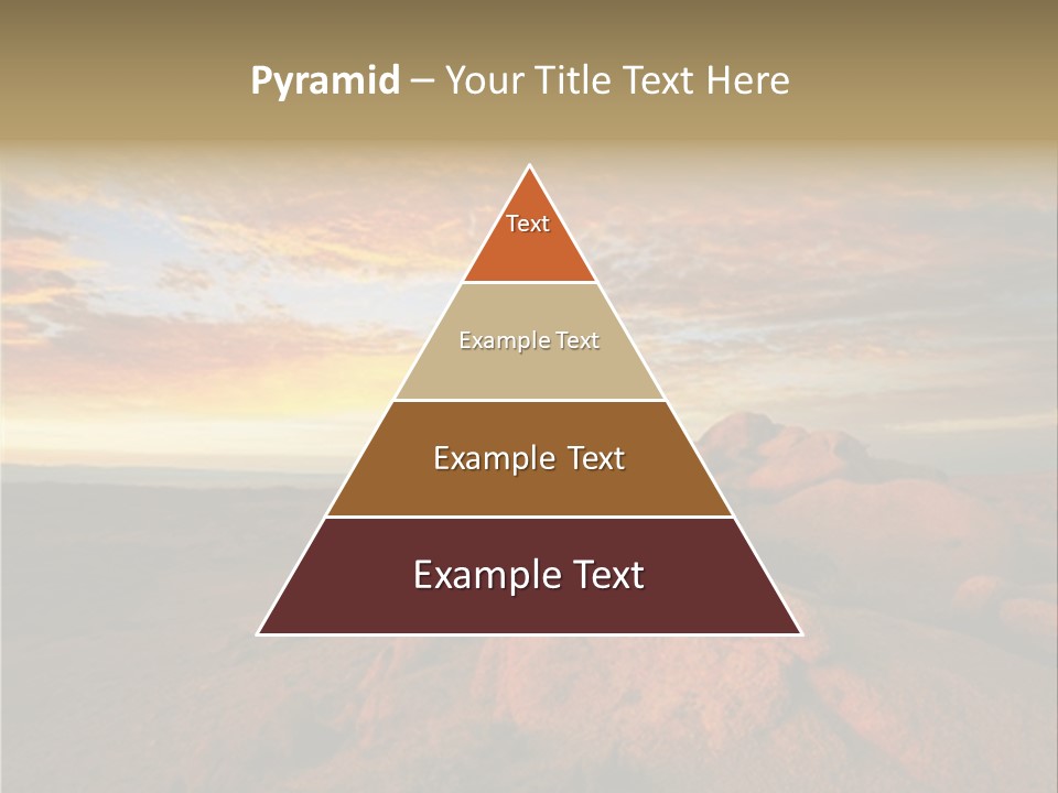 Drought Dawn Rock PowerPoint Template