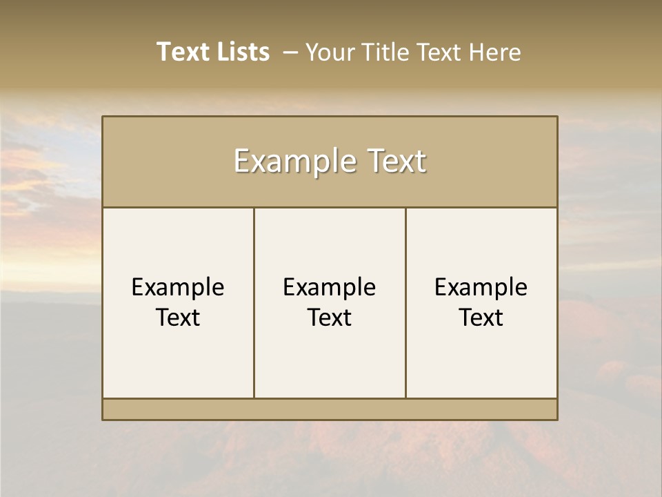 Drought Dawn Rock PowerPoint Template