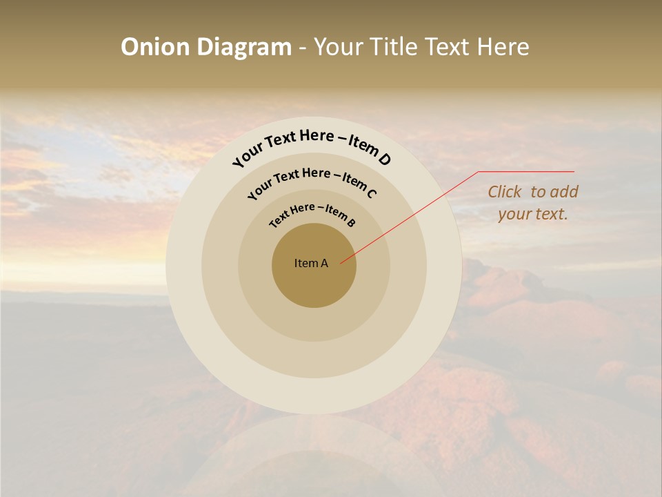 Drought Dawn Rock PowerPoint Template