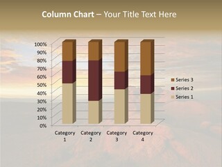 Drought Dawn Rock PowerPoint Template