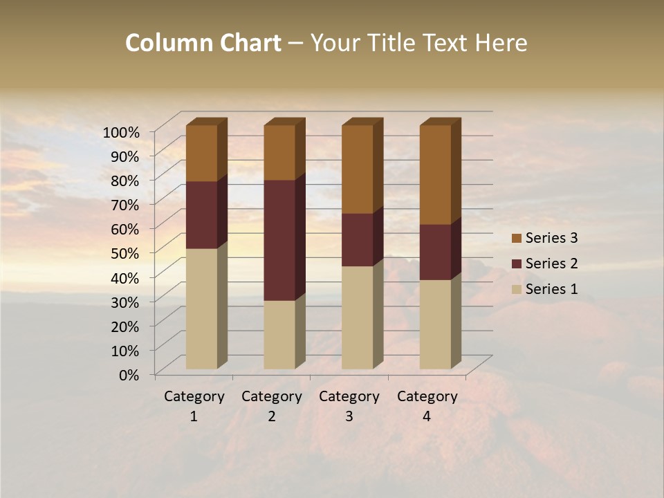 Drought Dawn Rock PowerPoint Template