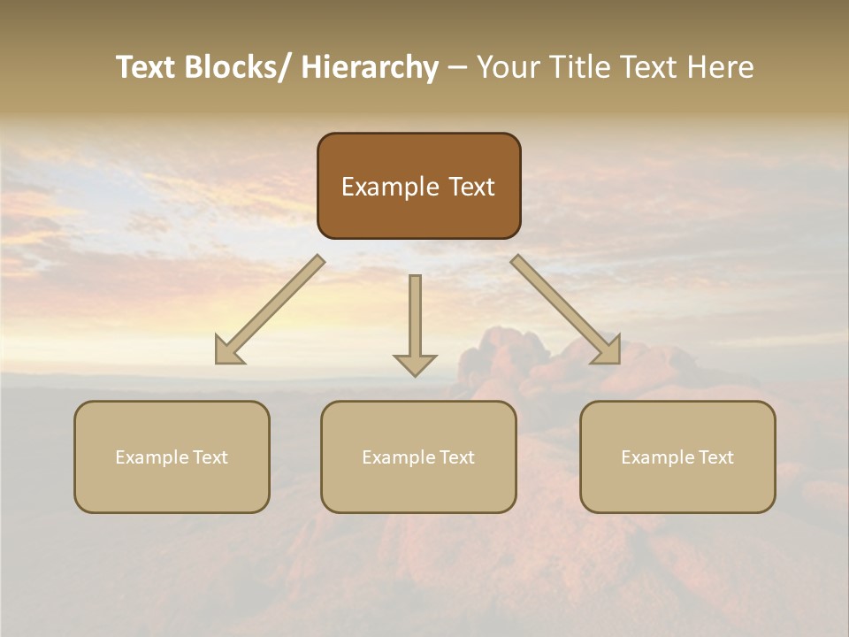 Drought Dawn Rock PowerPoint Template