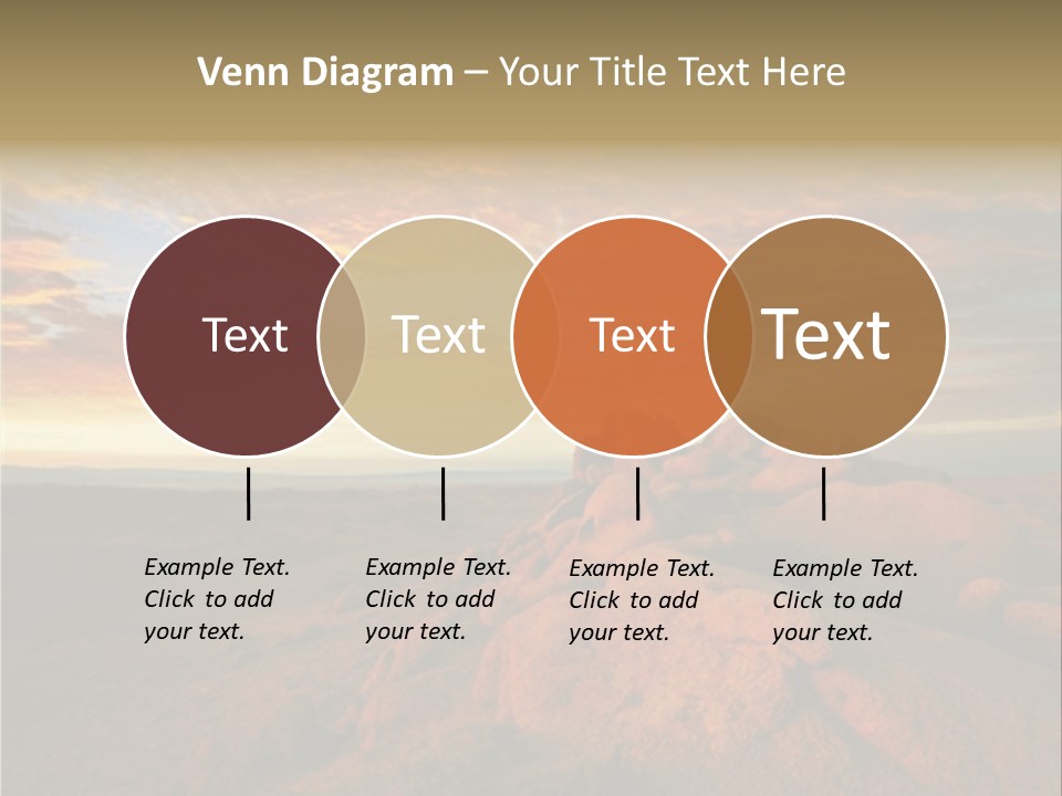Drought Dawn Rock PowerPoint Template