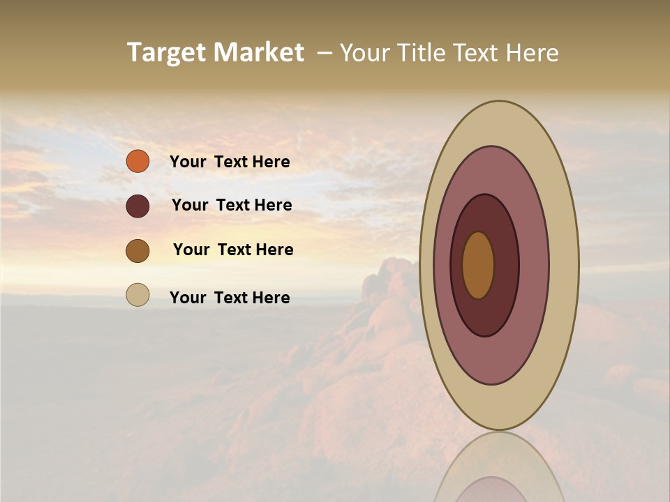 Drought Dawn Rock PowerPoint Template