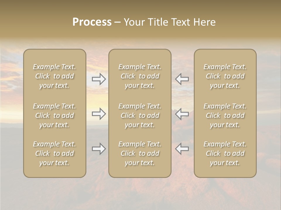 Drought Dawn Rock PowerPoint Template