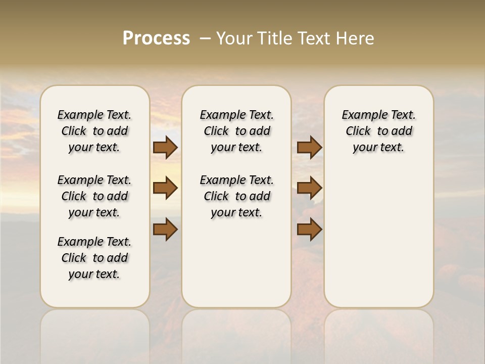 Drought Dawn Rock PowerPoint Template