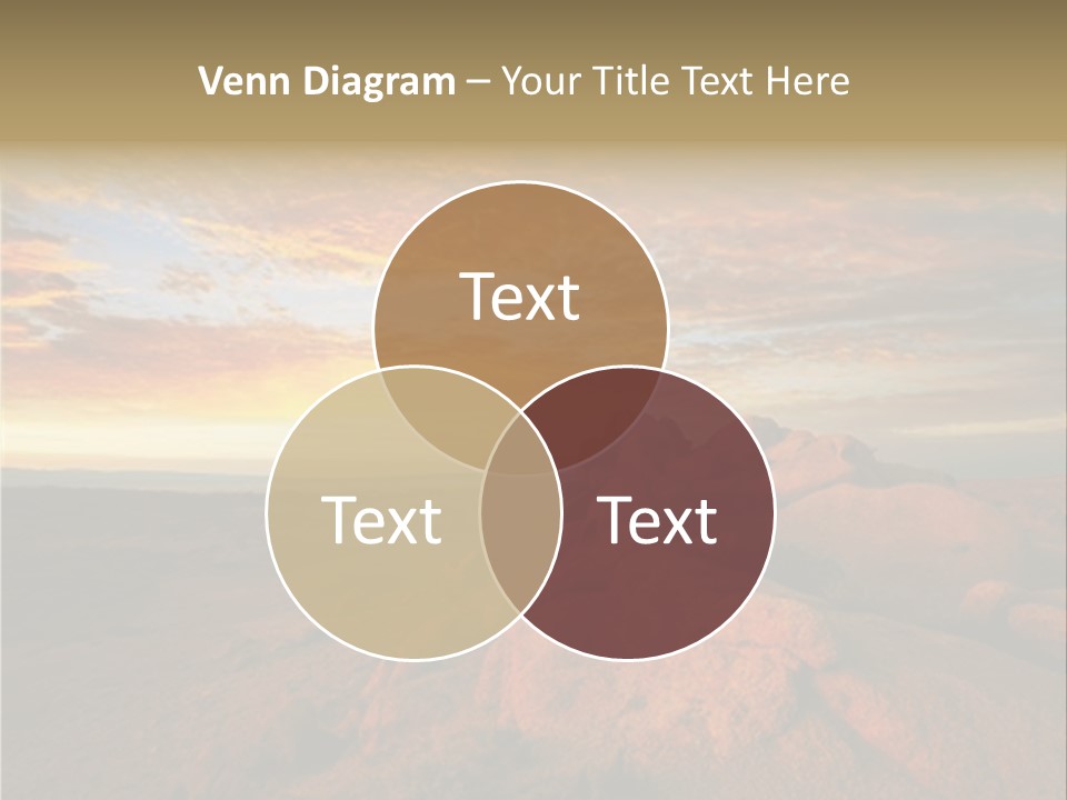 Drought Dawn Rock PowerPoint Template