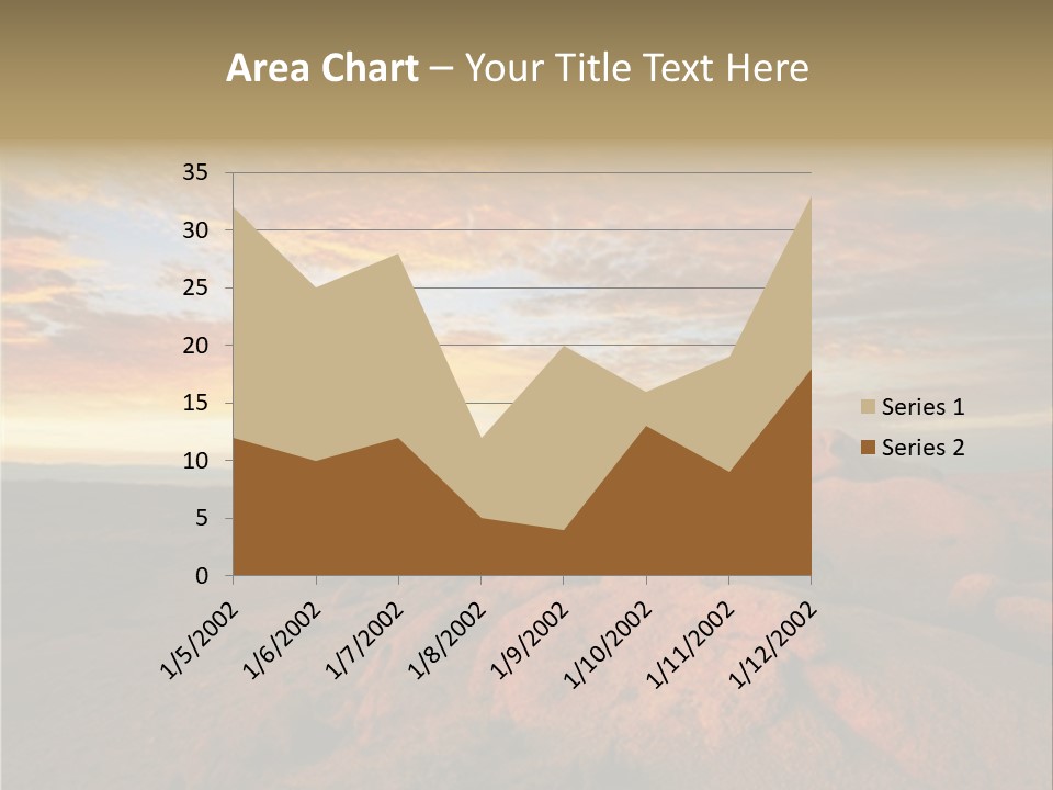 Drought Dawn Rock PowerPoint Template