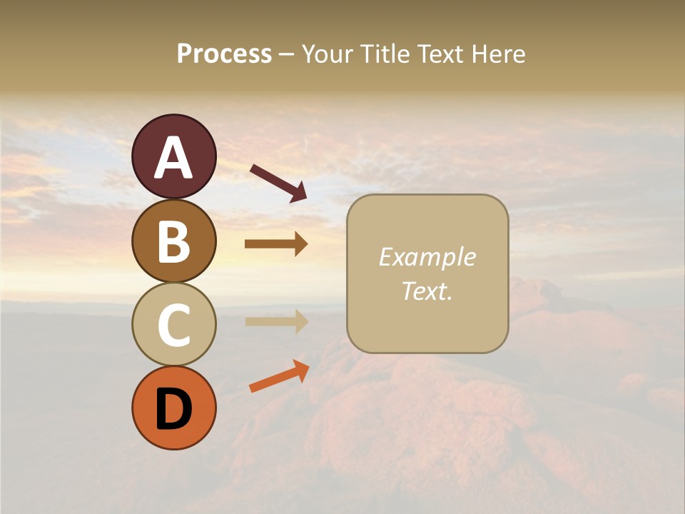 Drought Dawn Rock PowerPoint Template