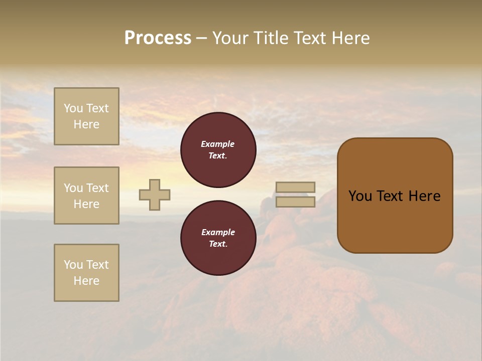 Drought Dawn Rock PowerPoint Template