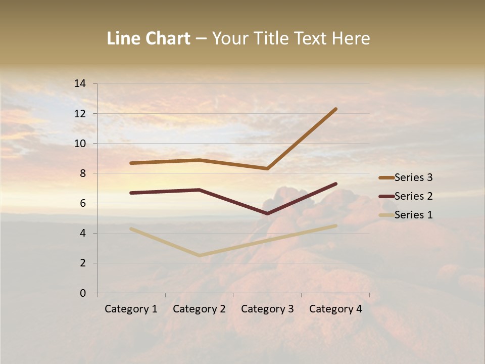 Drought Dawn Rock PowerPoint Template