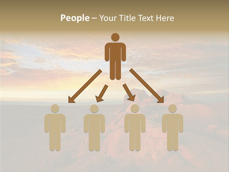 Drought Dawn Rock PowerPoint Template