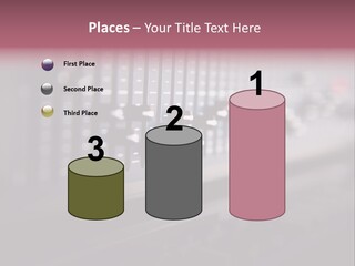 Equalizer Acoustic Button PowerPoint Template