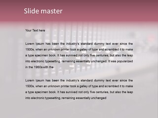 Equalizer Acoustic Button PowerPoint Template