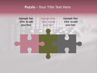 Equalizer Acoustic Button PowerPoint Template