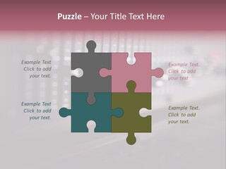 Equalizer Acoustic Button PowerPoint Template