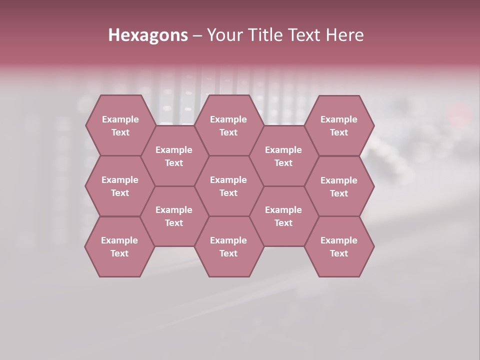 Equalizer Acoustic Button PowerPoint Template