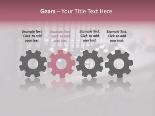 Equalizer Acoustic Button PowerPoint Template