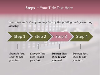Equalizer Acoustic Button PowerPoint Template
