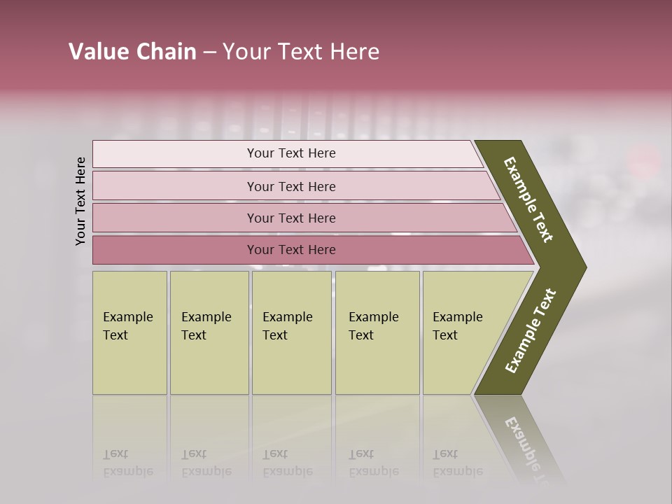 Equalizer Acoustic Button PowerPoint Template