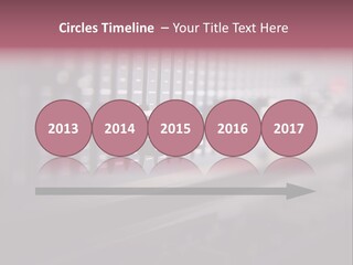 Equalizer Acoustic Button PowerPoint Template