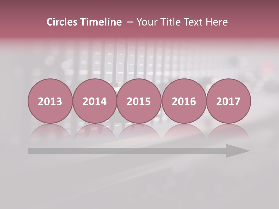 Equalizer Acoustic Button PowerPoint Template