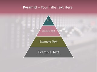 Equalizer Acoustic Button PowerPoint Template