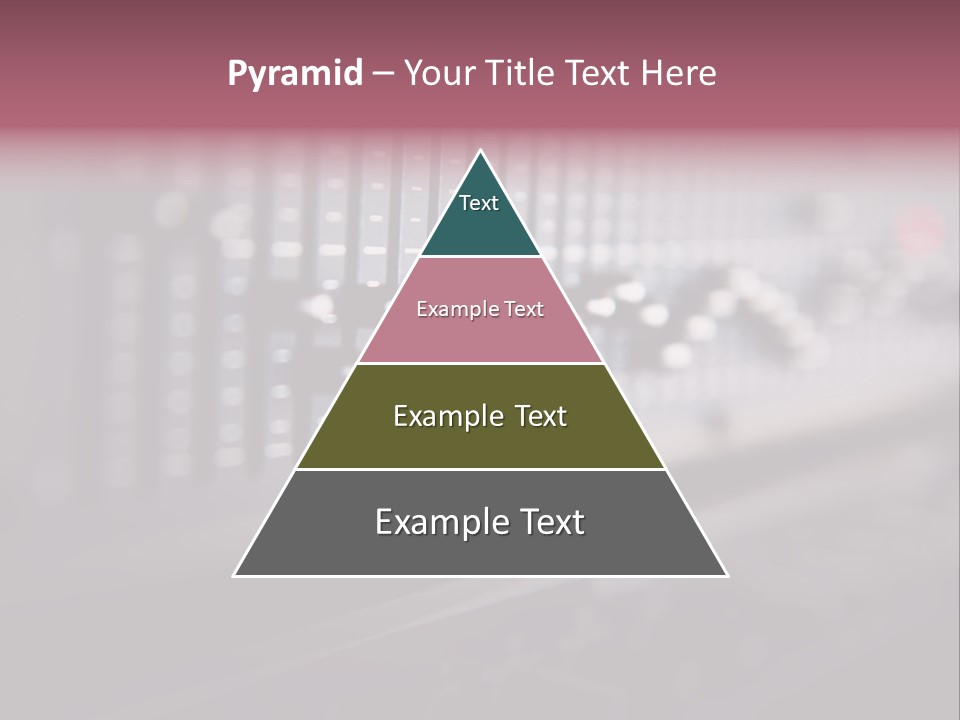 Equalizer Acoustic Button PowerPoint Template